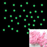 100 adesivi murali stelle luminose per bambini