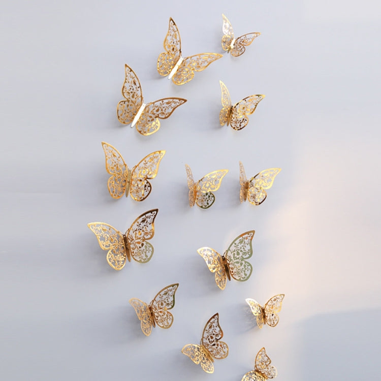 Adesivi murali farfalla 3D in PVC set 12 pezzi
