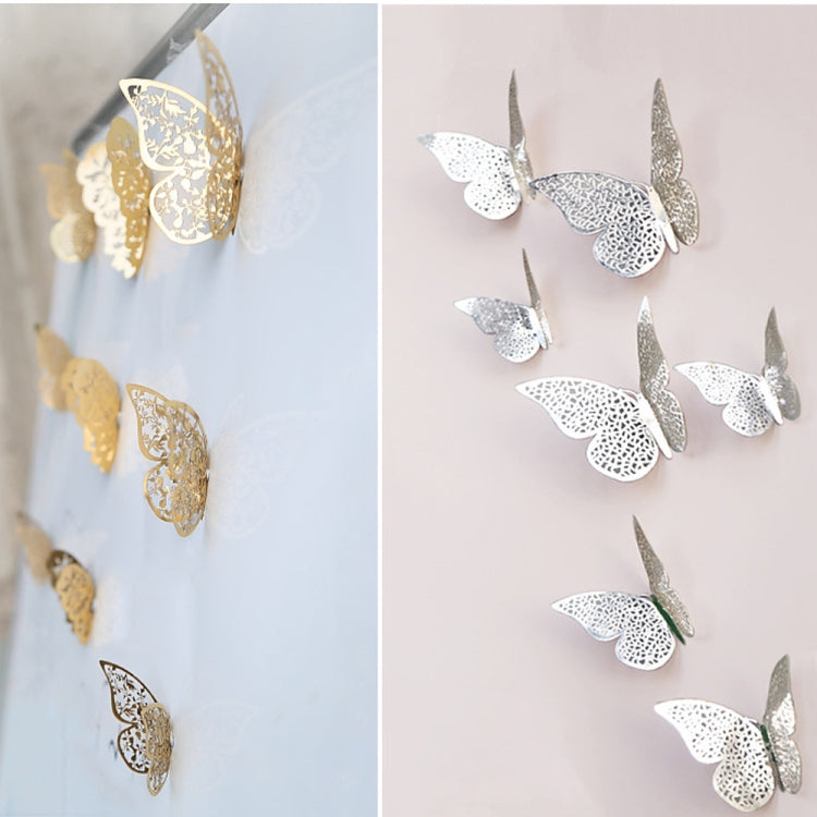 Adesivi murali farfalla 3D in PVC set 12 pezzi