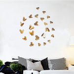 Adesivi murali farfalla 3D in PVC set 12 pezzi