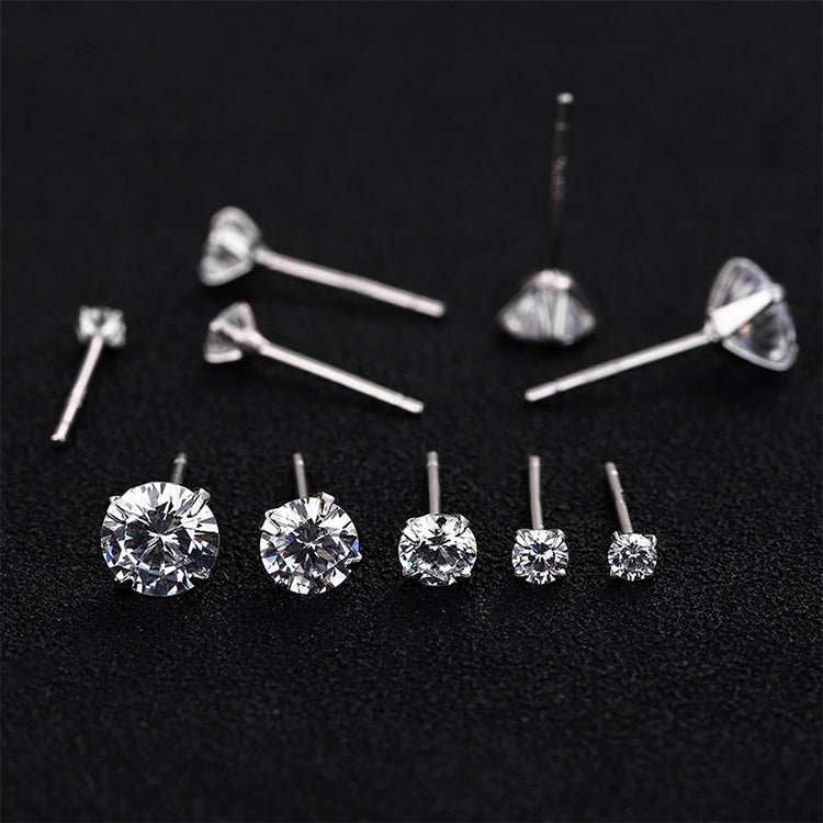 Set 20 paia orecchini donna con zirconi e perle