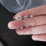 Set 20 paia orecchini donna con zirconi e perle