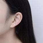 Set 20 paia orecchini donna con zirconi e perle