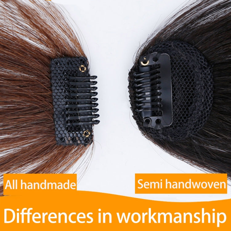 Clip per capelli finti con frangia sintetica 21cm