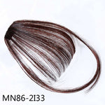 Clip per capelli finti con frangia sintetica 21cm