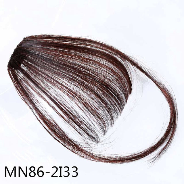 Clip per capelli finti con frangia sintetica 21cm