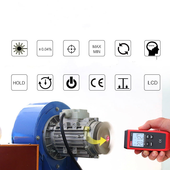 Tachimetro digitale laser senza contatto UT373