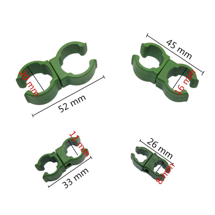 Fibbia rotante in plastica per tubi da giardinaggio 8-20 mm