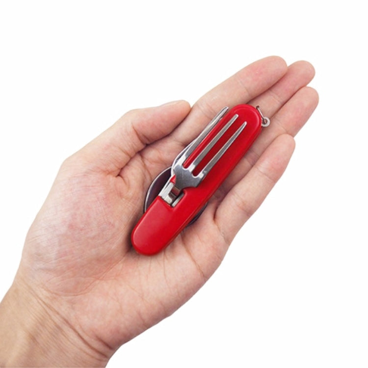 Set posate pieghevoli 4 in 1 in acciaio inox