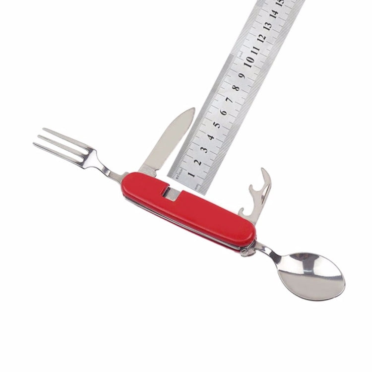 Set posate pieghevoli 4 in 1 in acciaio inox