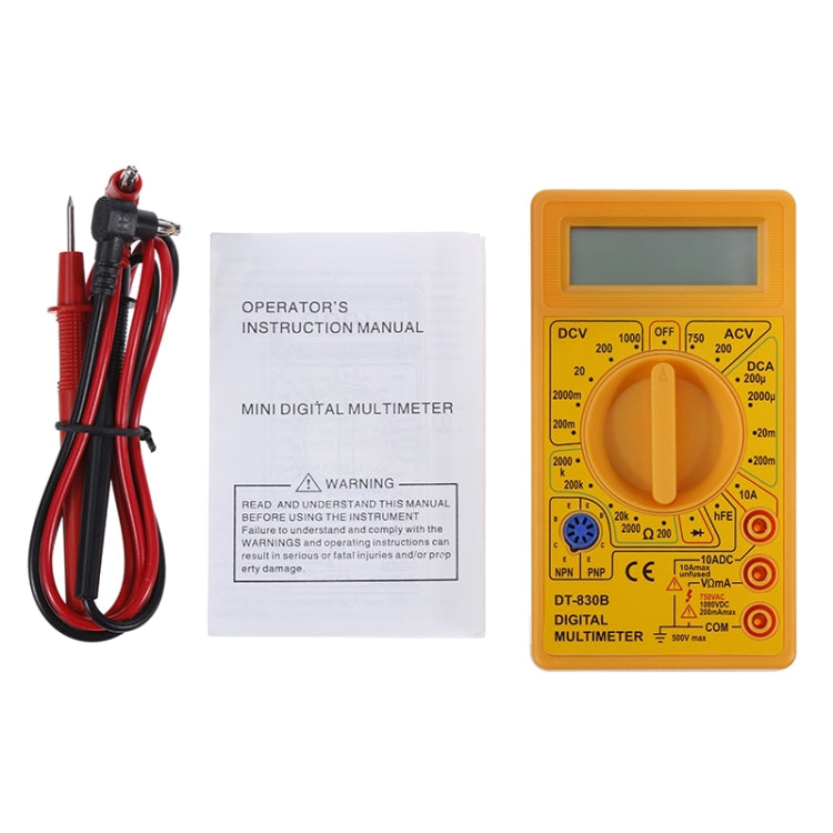 Multimetro digitale portatile DT-830B con amperometro e voltmetro