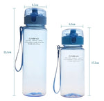 Bottiglia sportiva portatile a prova di perdite 400ml e 560ml