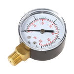 Manometro filtro piscina antiurto in acciaio inox 1/4"