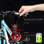 Blocco antifurto bicicletta con allarme vibrazioni e telecomando