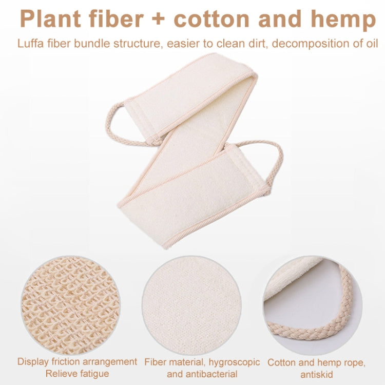 Spugna luffa esfoliante con cinghia posteriore 19cm