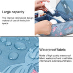 Borsa per cosmetici da viaggio imbottita impermeabile 28x22x10cm