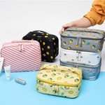 Borsa per cosmetici da viaggio imbottita impermeabile 28x22x10cm