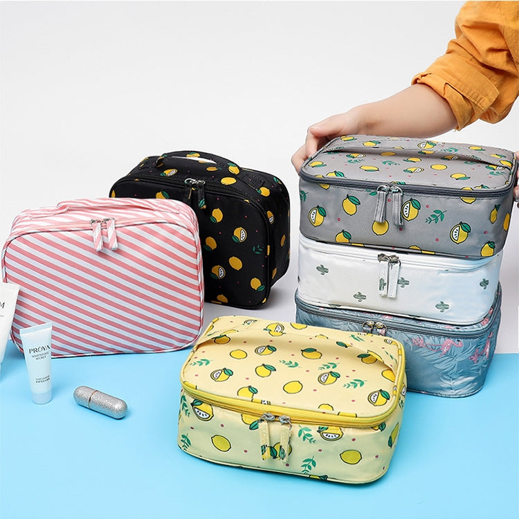Borsa per cosmetici da viaggio imbottita impermeabile 28x22x10cm