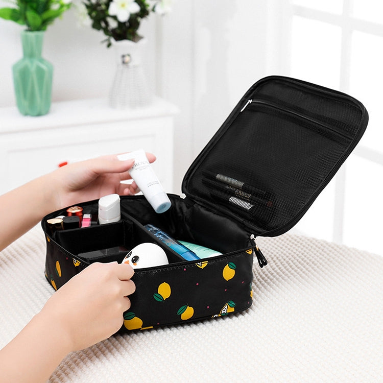 Borsa per cosmetici da viaggio imbottita impermeabile 28x22x10cm