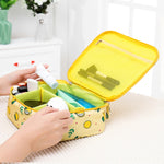 Borsa per cosmetici da viaggio imbottita impermeabile 28x22x10cm