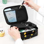 Borsa per cosmetici da viaggio imbottita impermeabile 28x22x10cm