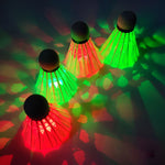 Badminton con luce LED in piuma d'oca 4 in 1