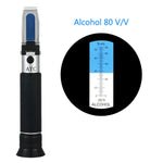 Rifrattometro portatile per misurare alcol 0-80% v/v