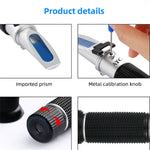 Rifrattometro portatile per misurare alcol 0-80% v/v