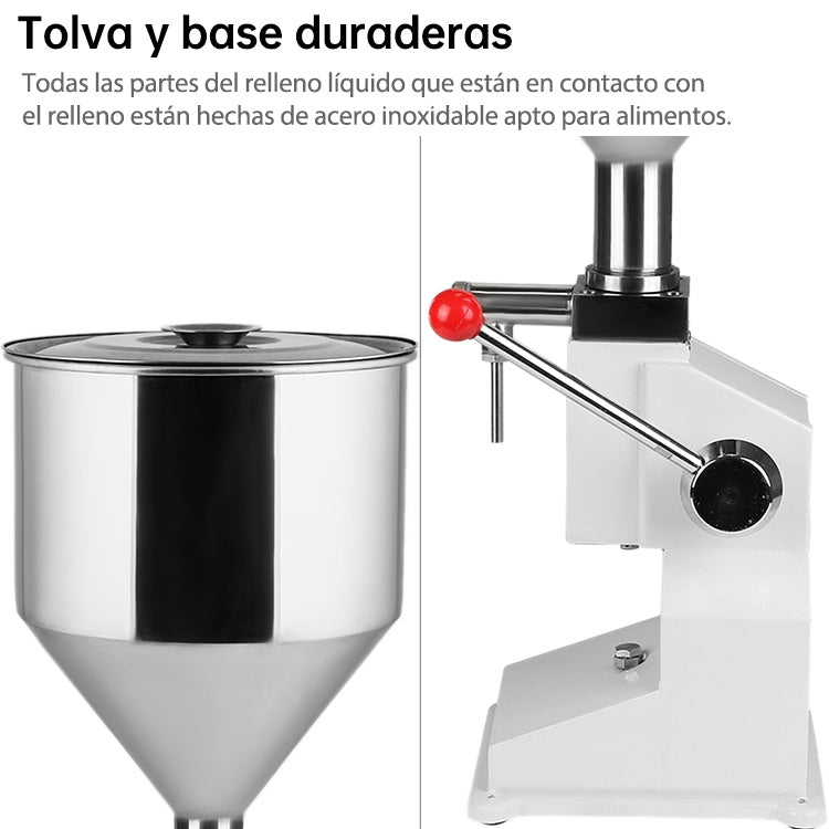 Riempitrice pneumatica manuale A03 in acciaio inox 5-50 ml