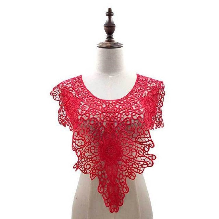 Colletto finto ricamato in pizzo per abbigliamento 55x47 cm