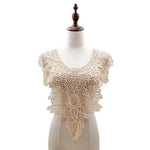 Colletto finto ricamato in pizzo per abbigliamento 55x47 cm