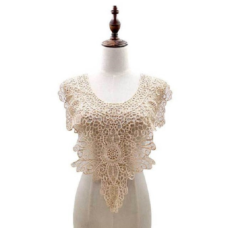 Colletto finto ricamato in pizzo per abbigliamento 55x47 cm