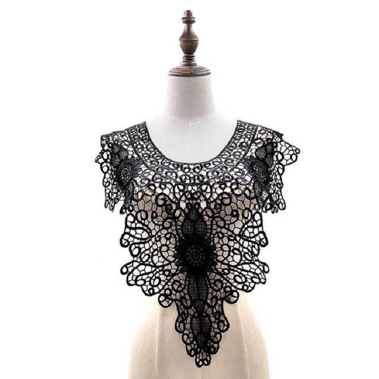 Colletto finto ricamato in pizzo per abbigliamento 55x47 cm
