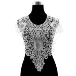 Colletto finto ricamato in pizzo per abbigliamento 55x47 cm