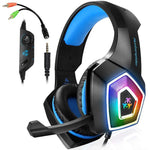 Cuffie da gioco RGB con microfono 3,5 mm e cavo 2,2 m