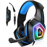 Cuffie da gioco RGB con microfono 3,5 mm e cavo 2,2 m