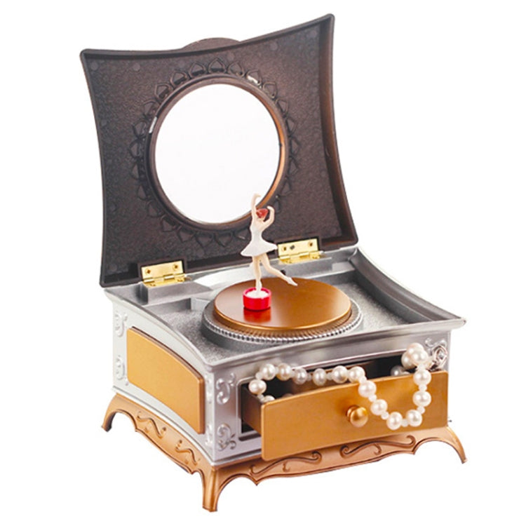 Toletta classica con carillon girevole e cassetto a specchio