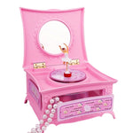 Toletta classica con carillon girevole e cassetto a specchio
