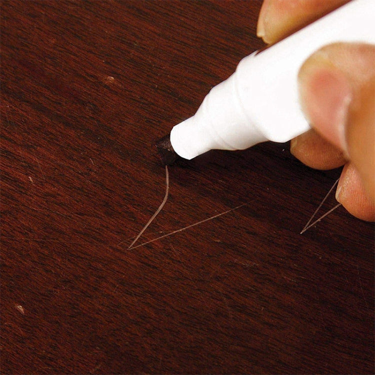 Pennarello per riparazione riempitivo antigraffio per mobili da 2 pezzi, dimensioni: 13,3x2 cm