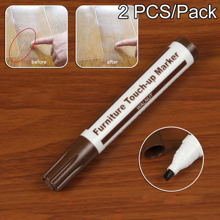 Pennarello per riparazione riempitivo antigraffio per mobili da 2 pezzi, dimensioni: 13,3x2 cm