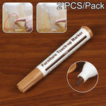 Pennarello per riparazione riempitivo antigraffio per mobili da 2 pezzi, dimensioni: 13,3x2 cm