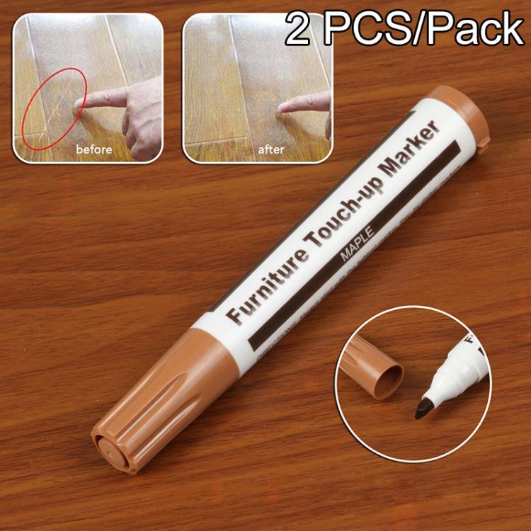 Pennarello per riparazione riempitivo antigraffio per mobili da 2 pezzi, dimensioni: 13,3x2 cm