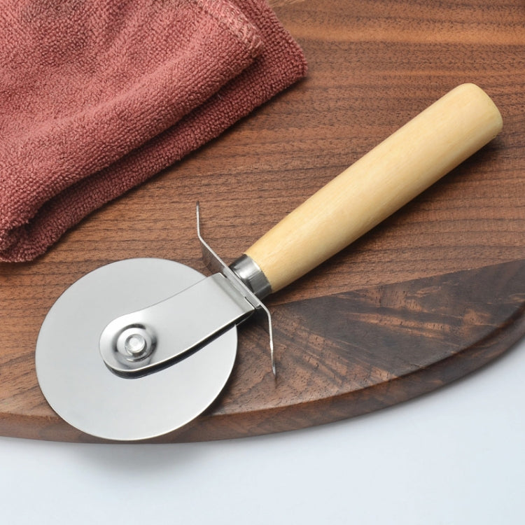 Coltello per pizza in acciaio inox con ruota da 6 cm