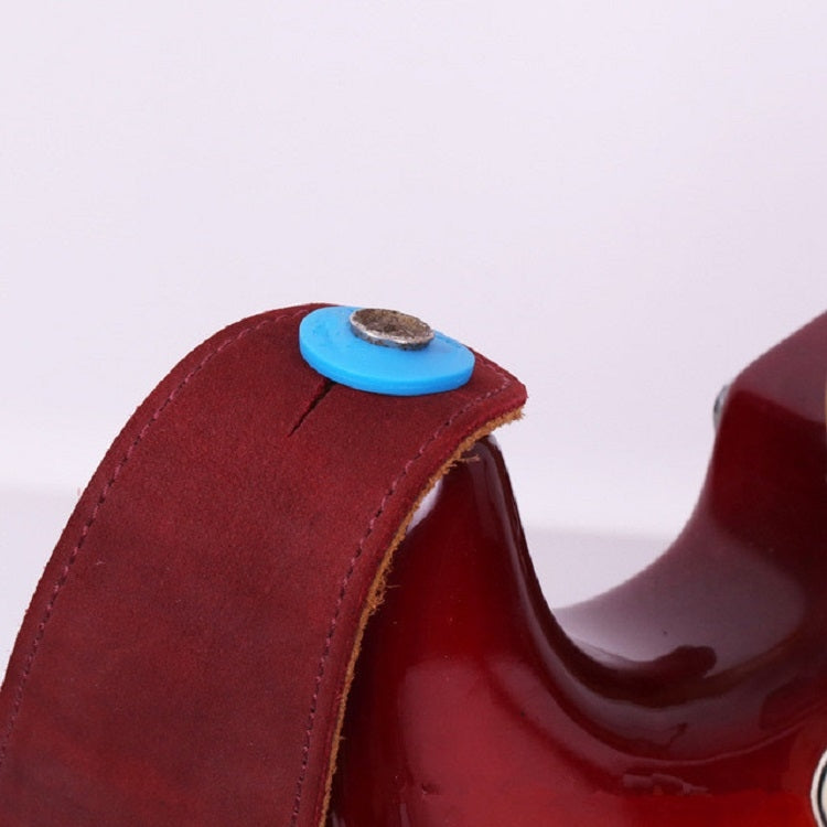 10 pezzi senza parola, cinturino per chitarra in silicone con fibbia e perno a coda