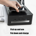 Base di archiviazione desktop Vaydeer con ricarica wireless
