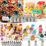 Set 88 pezzi bocche decorative per dolci in acciaio inox