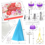 Set 88 pezzi bocche decorative per dolci in acciaio inox