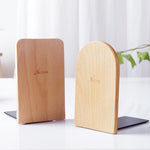 Fermalibri antiscivolo in legno naturale 13x8x10 cm