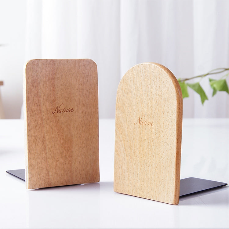Fermalibri antiscivolo in legno naturale 13x8x10 cm