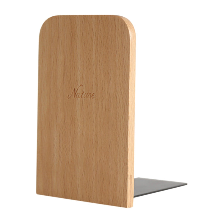 Fermalibri antiscivolo in legno naturale 13x8x10 cm